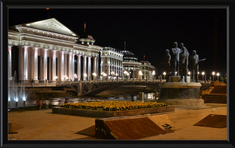 Archeological Museum of Macedonia by Night - Great Pictures Framed
