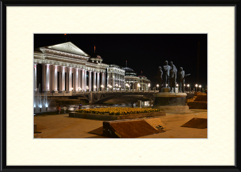 Archeological Museum of Macedonia by Night - Great Pictures Framed