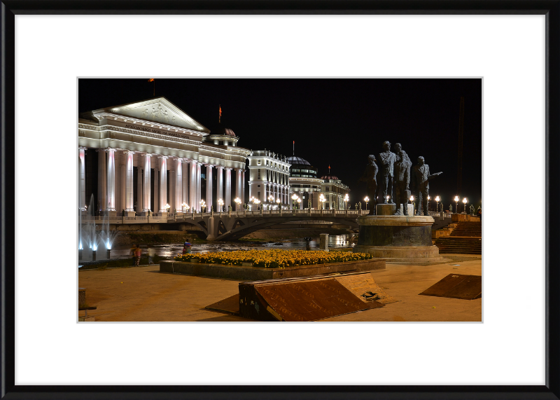 Archeological Museum of Macedonia by Night - Great Pictures Framed