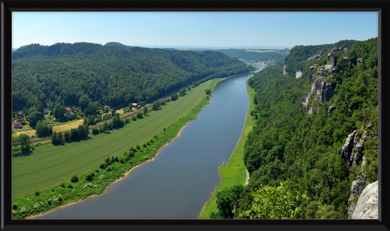 The Elbe in Saxon Switzerland - Great Pictures Framed