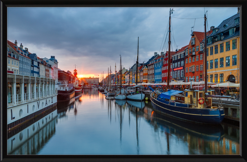 Nyhavn at Sunset - Great Pictures Framed