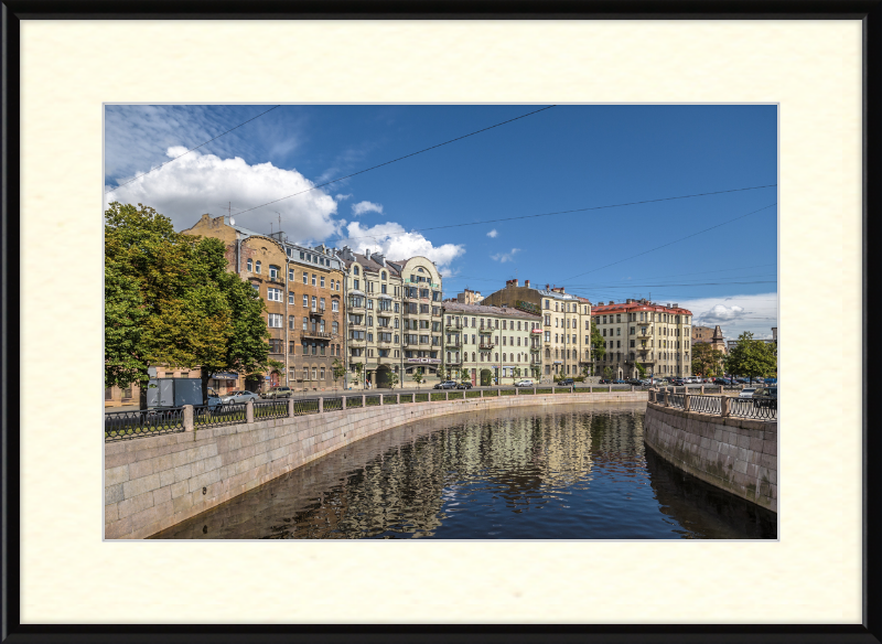 Karpovka River Embankment - Great Pictures Framed