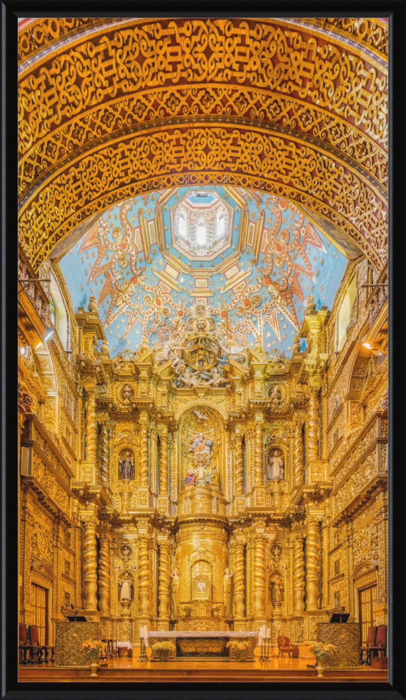 The Glorious Gold-Leafed Interiors of Iglesia de La Compañía, Quito - Great Pictures Framed