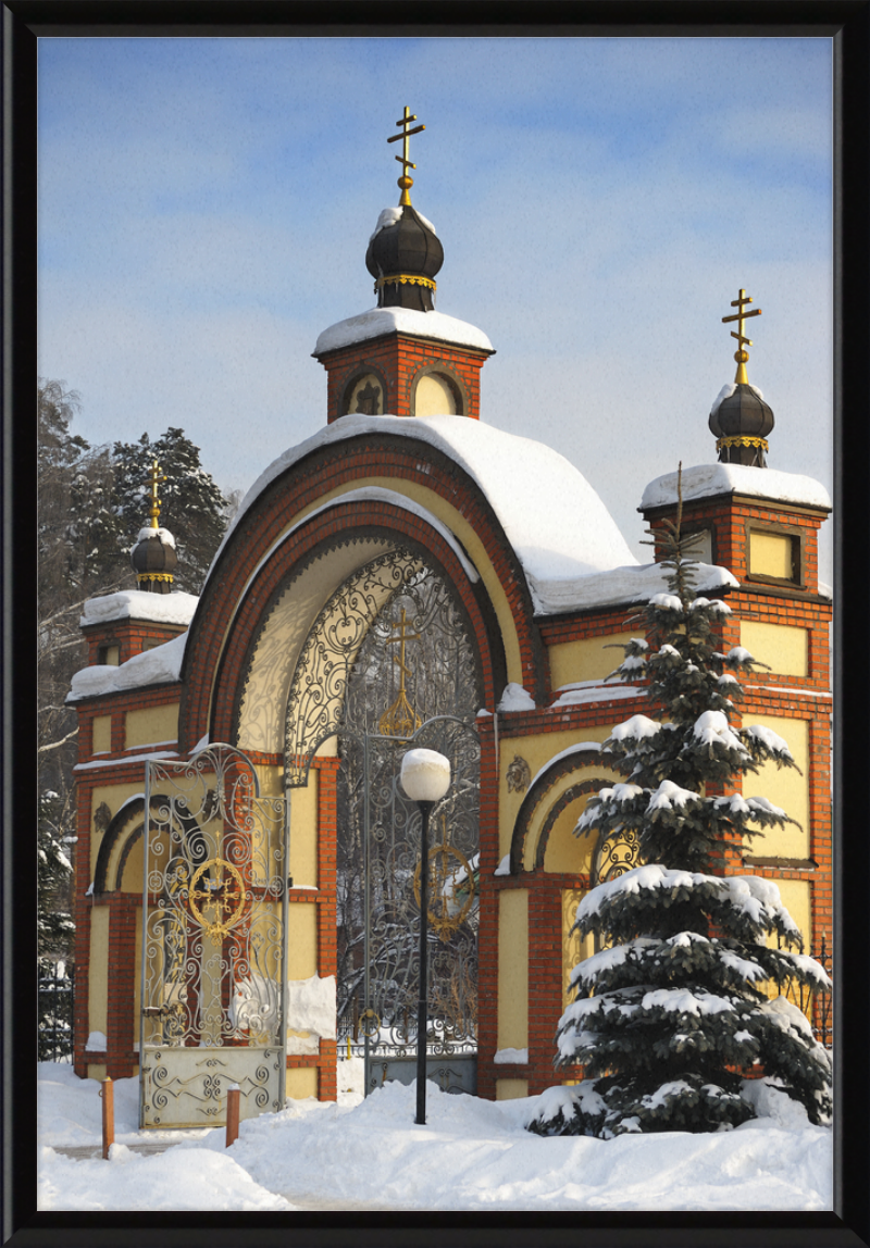 Gate to the Peter and Paul Church near Moscow - Great Pictures Framed