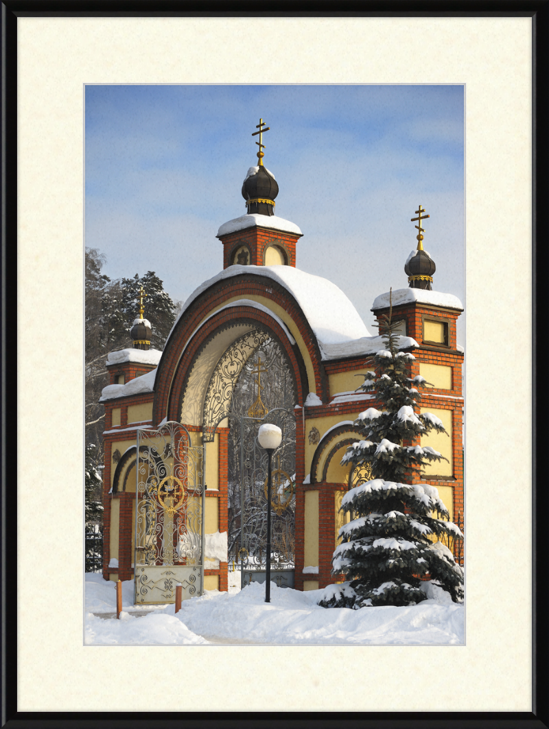 Gate to the Peter and Paul Church near Moscow - Great Pictures Framed
