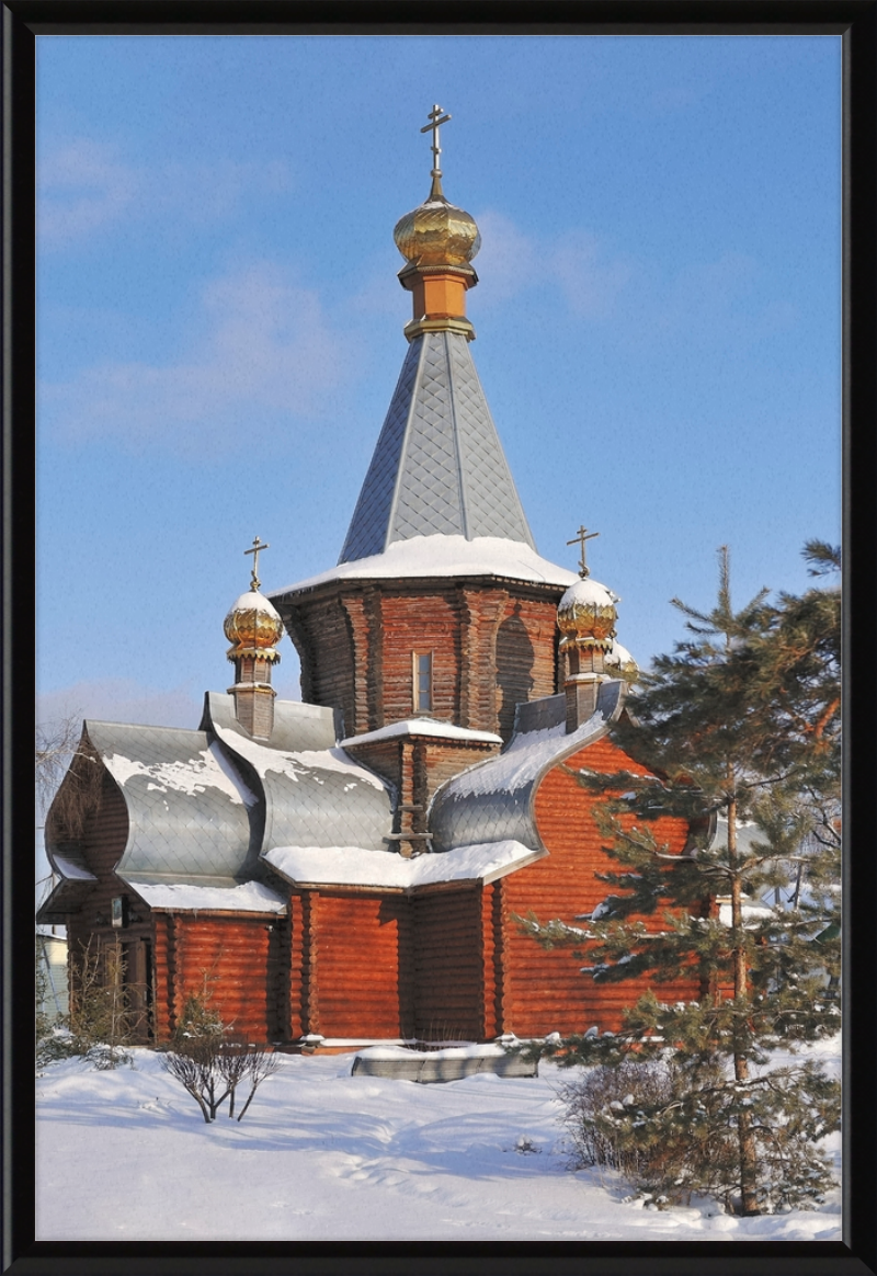 The Church of the Iviron Theotokos in Zhukovsky, Moscow Oblast. - Great Pictures Framed
