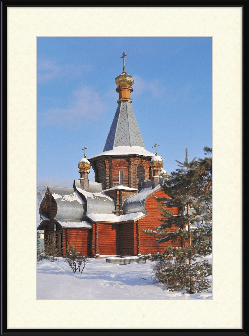 The Church of the Iviron Theotokos in Zhukovsky, Moscow Oblast. - Great Pictures Framed