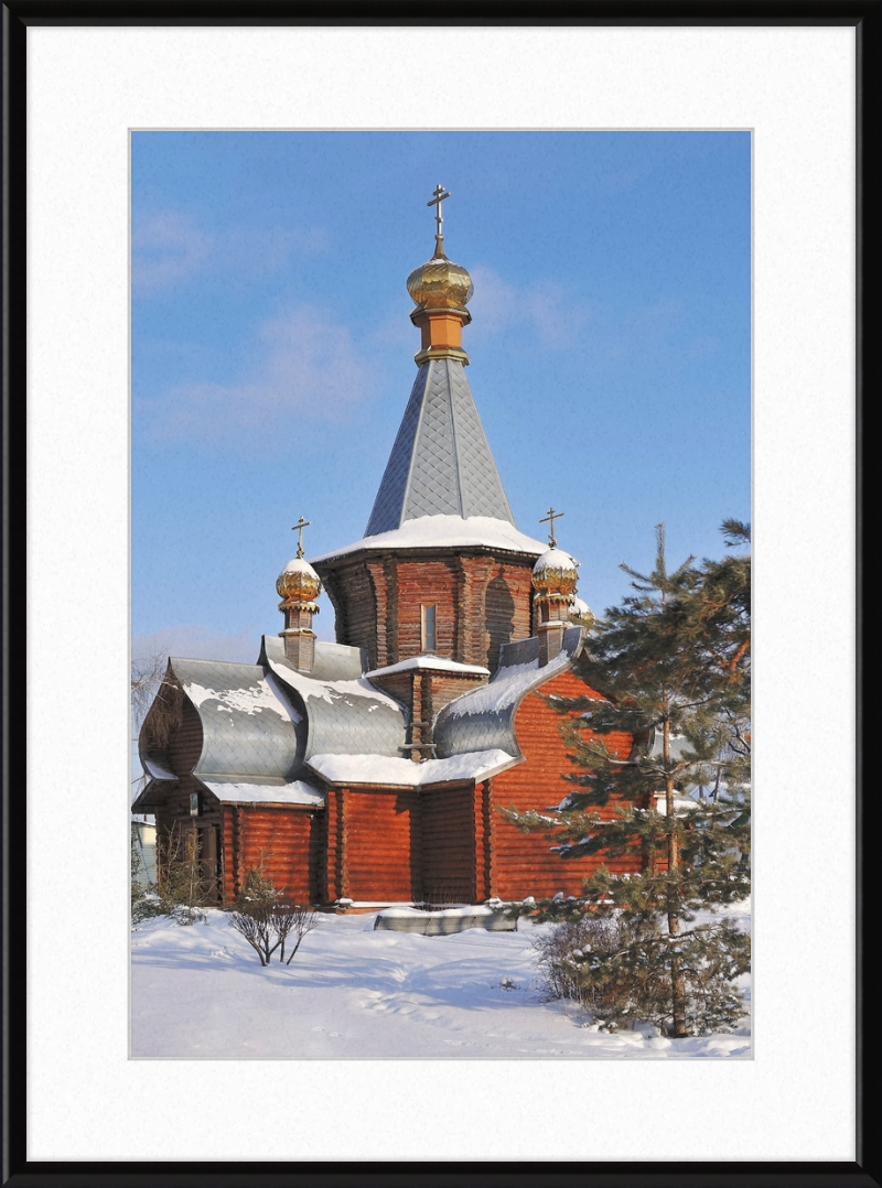 The Church of the Iviron Theotokos in Zhukovsky, Moscow Oblast. - Great Pictures Framed