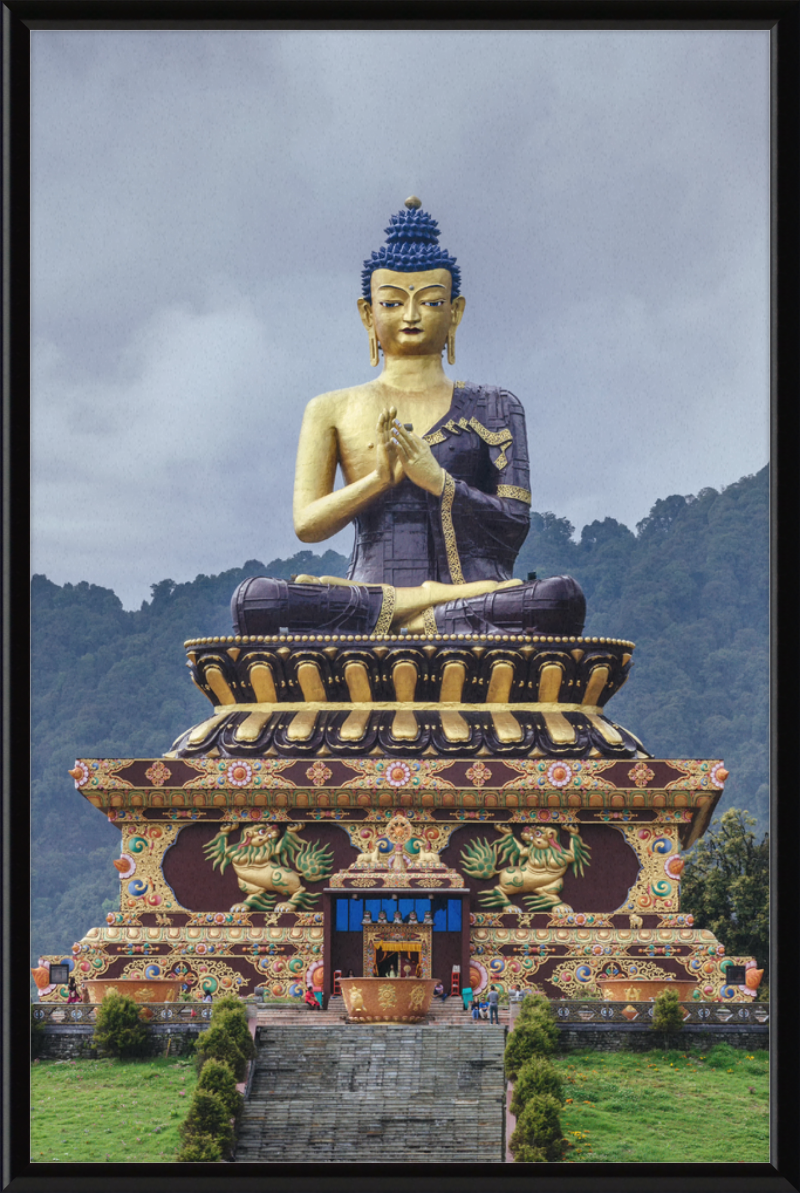 Large Gautama Buddha Statue in Buddha Park of Ravangla, Sikkim - Great Pictures Framed