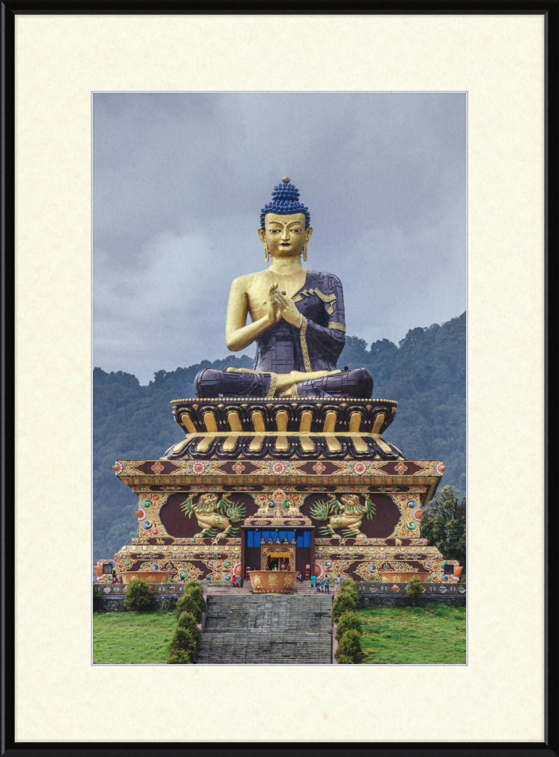 Large Gautama Buddha Statue in Buddha Park of Ravangla, Sikkim - Great Pictures Framed