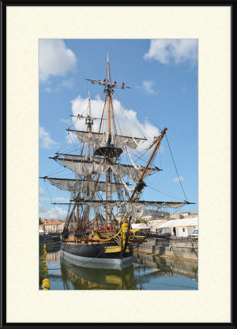 The Frégate-Hermione - Great Pictures Framed