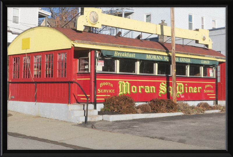 Moran Square Diner - Fitchburg MA - Great Pictures Framed