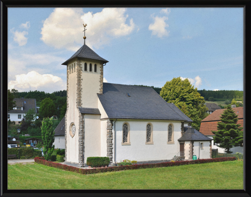 Katholische Kirche Helminghausen - Great Pictures Framed