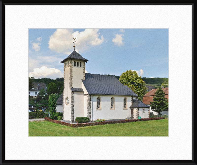 Katholische Kirche Helminghausen - Great Pictures Framed