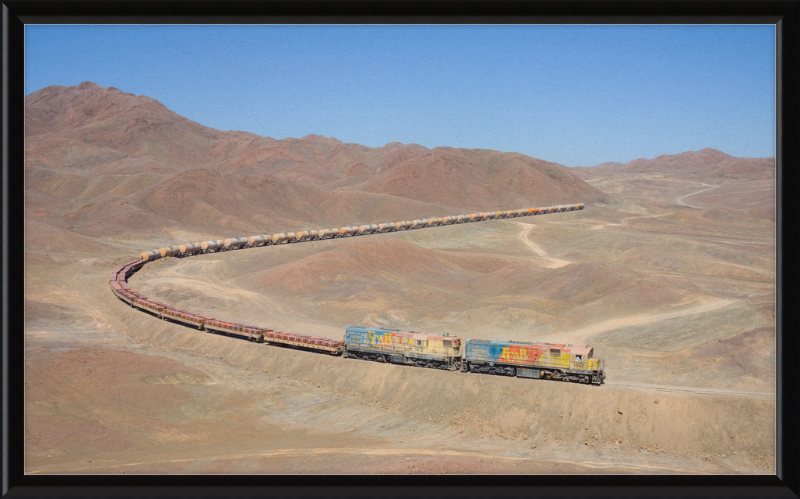 A Train in the Desert - Great Pictures Framed