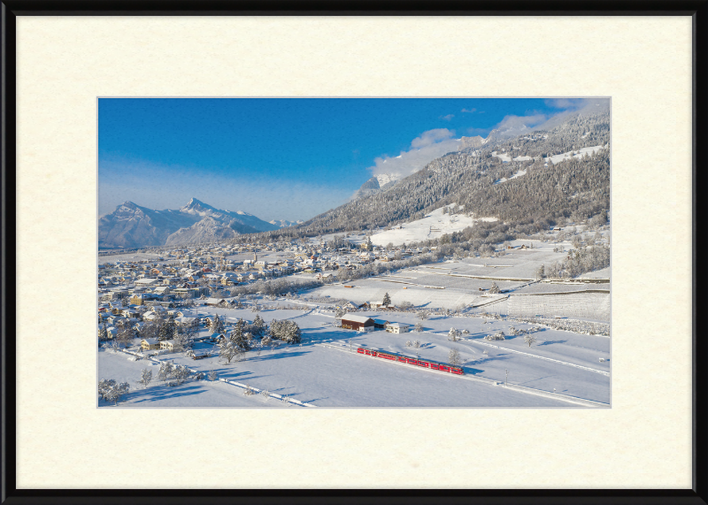 RhB ABe 8-12 Malans Winter - Great Pictures Framed