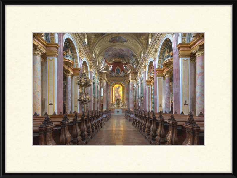 Interior View of the Jesuit Church in Vienna, Austria - Great Pictures Framed