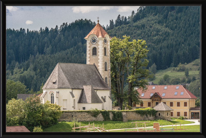The Parish Church of Saint George in Frauenstein - Great Pictures Framed