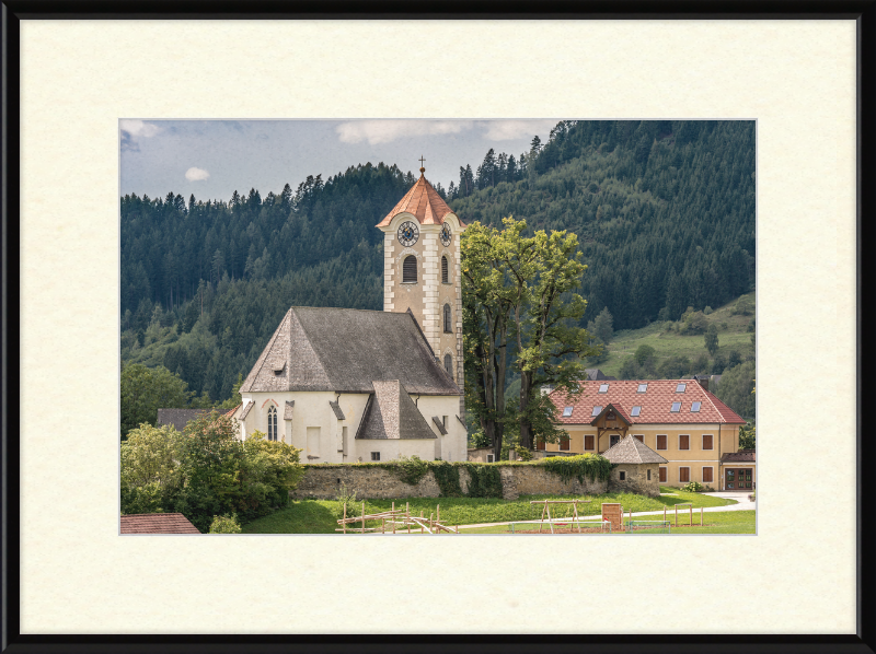 The Parish Church of Saint George in Frauenstein - Great Pictures Framed