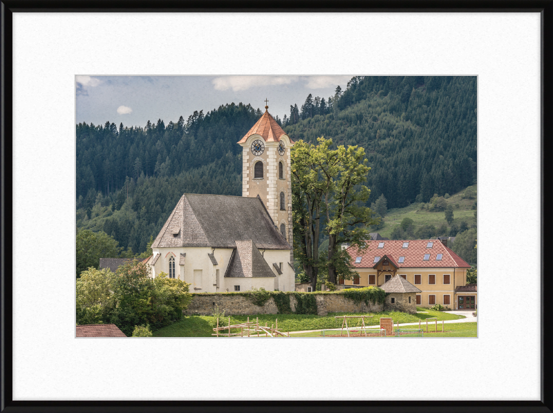 The Parish Church of Saint George in Frauenstein - Great Pictures Framed