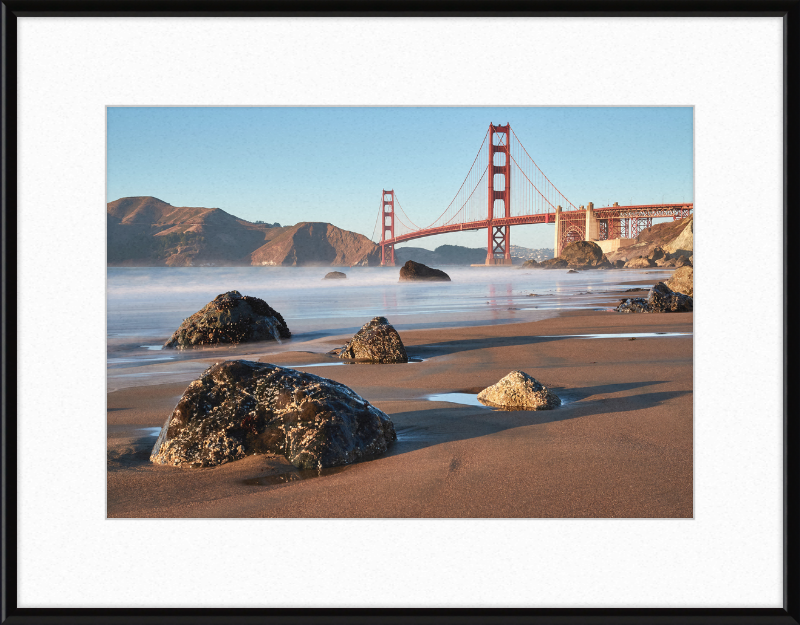 Golden Gate Bridge from Marshall's Beach - Great Pictures Framed