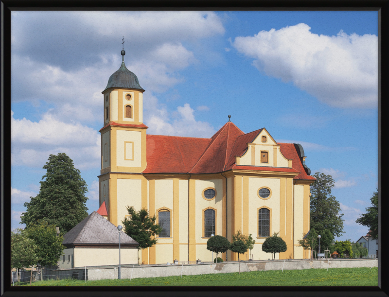 St Mary Pilgrimage Church, Zöbingen, Germany - Great Pictures Framed