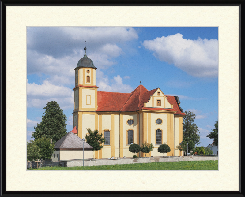 St Mary Pilgrimage Church, Zöbingen, Germany - Great Pictures Framed