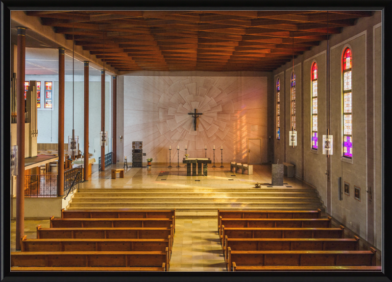 The Interior of BMV Church in Essen, Germany - Great Pictures Framed