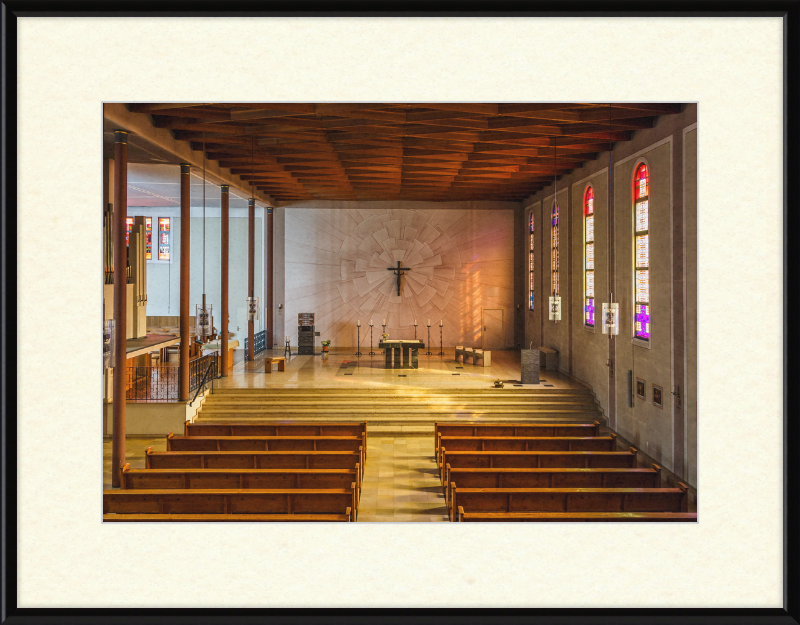 The Interior of BMV Church in Essen, Germany - Great Pictures Framed