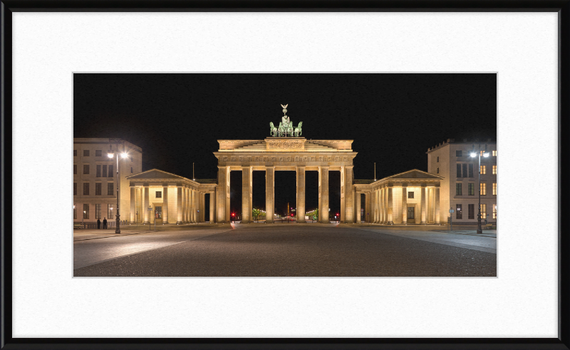 The Brandenburg Gate at Night - Great Pictures Framed
