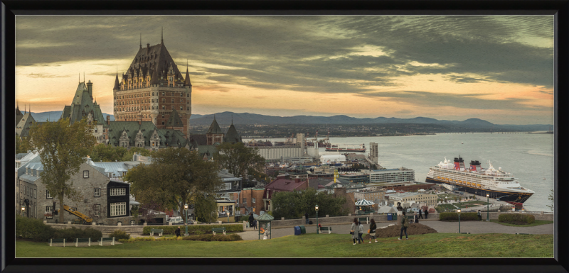 Château Frontenac and Surrounding City - Great Pictures Framed