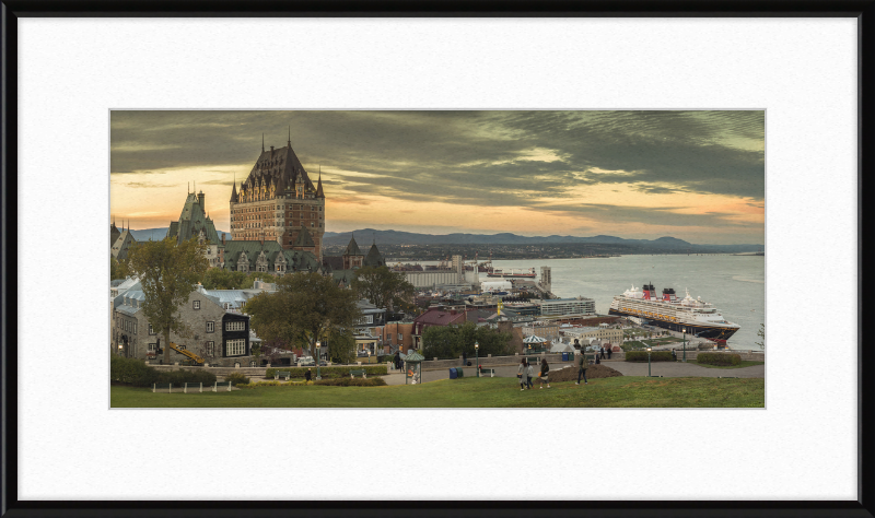 Château Frontenac and Surrounding City - Great Pictures Framed