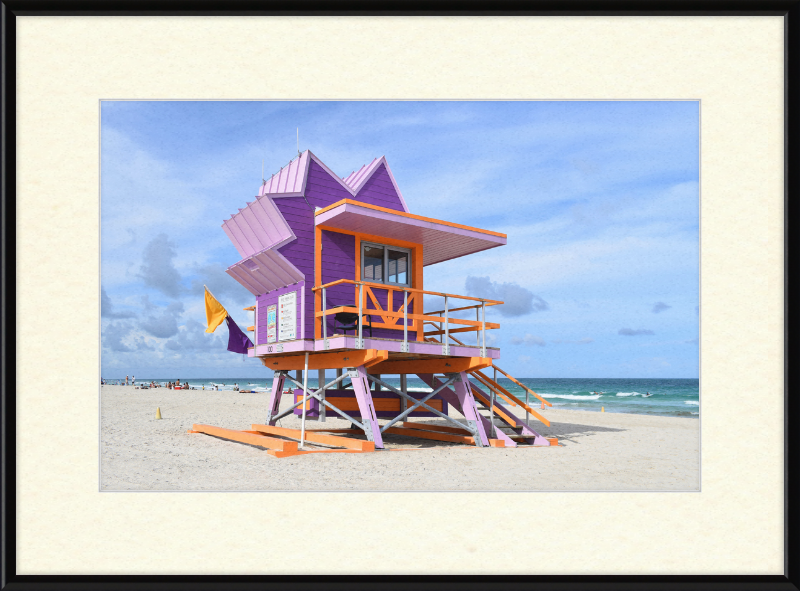 Lifeguard Stand, Miami Beach - Great Pictures Framed