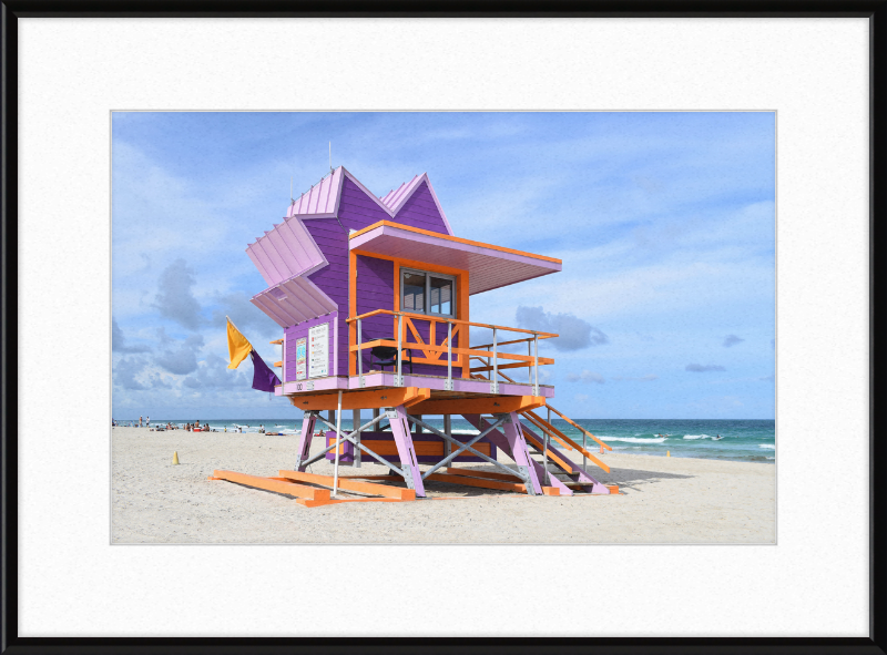Lifeguard Stand, Miami Beach - Great Pictures Framed