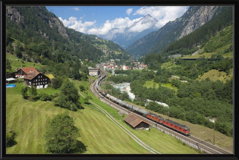 SBB Re 6-6 Re 4-4 Gurtnellen - Great Pictures Framed