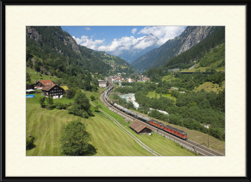 SBB Re 6-6 Re 4-4 Gurtnellen - Great Pictures Framed