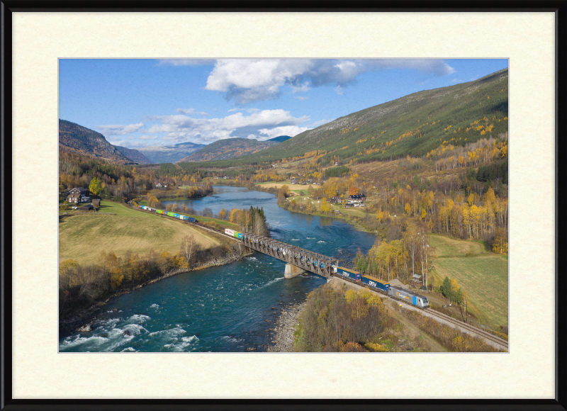 CN 185 Kvam - Sjoa - Great Pictures Framed