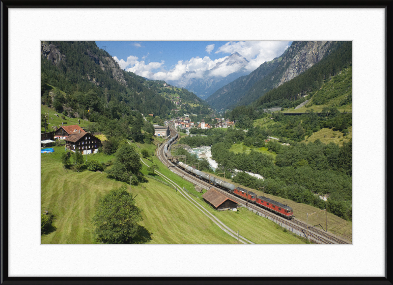 SBB Re 6-6 Re 4-4 Gurtnellen - Great Pictures Framed