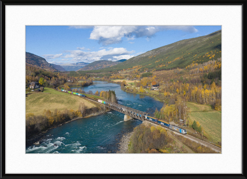CN 185 Kvam - Sjoa - Great Pictures Framed