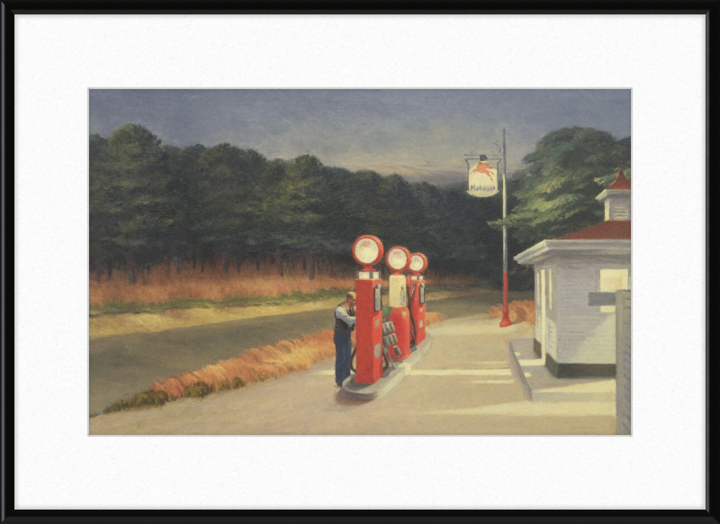 Gas by Edward Hopper - Great Pictures Framed