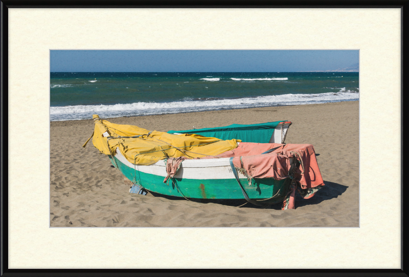 Boats on the Beach, Rincon de la Victoria, Andalusia, Spain - Great Pictures Framed