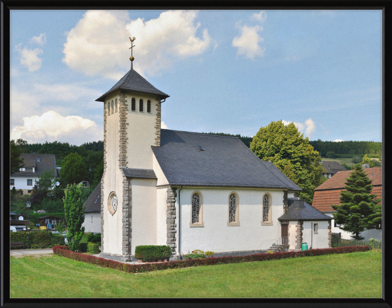 Katholische Kirche Helminghausen - Great Pictures Framed