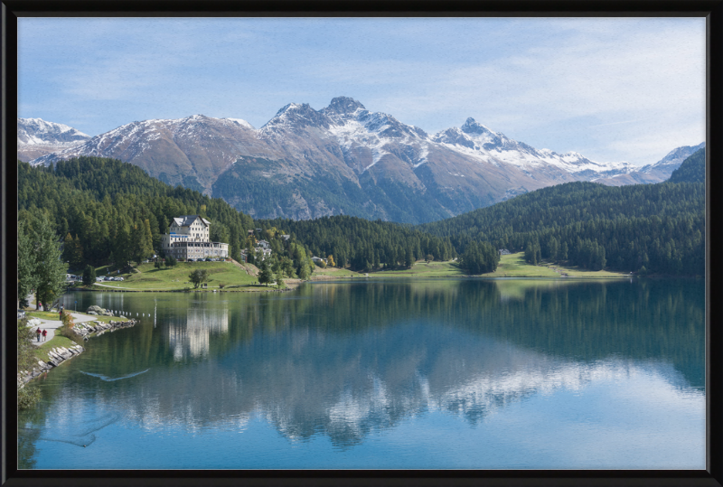 Sankt Moritz Lake Piz Muragl - Great Pictures Framed