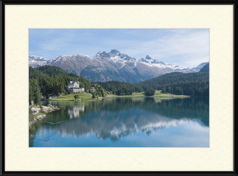 Sankt Moritz Lake Piz Muragl - Great Pictures Framed