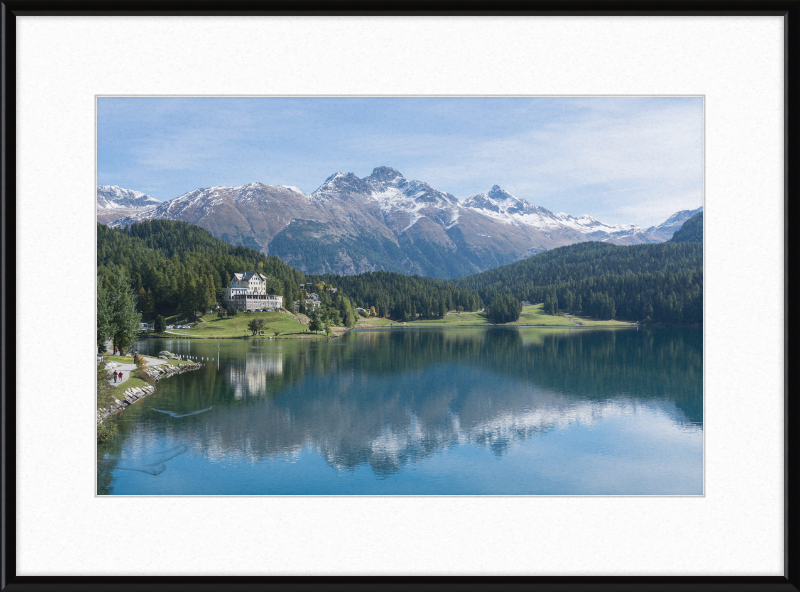 Sankt Moritz Lake Piz Muragl - Great Pictures Framed