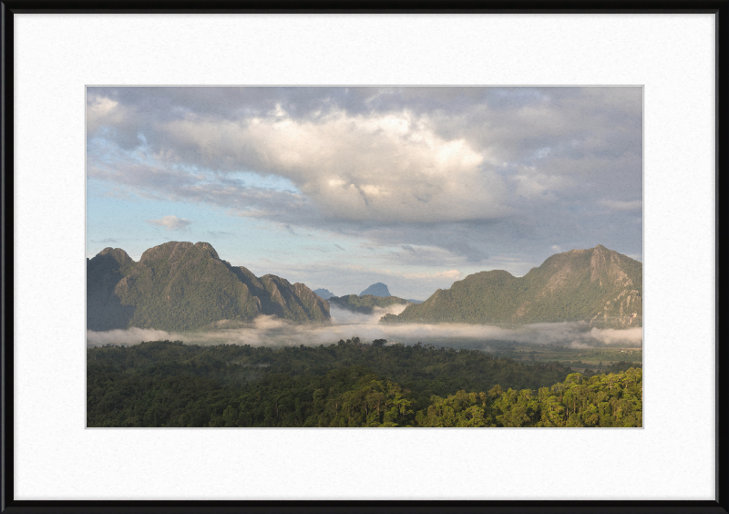 View from Mount Nam Xay, Vang Vieng, Laos - Great Pictures Framed
