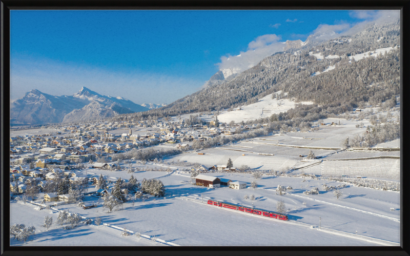 RhB ABe 8-12 Malans Winter - Great Pictures Framed