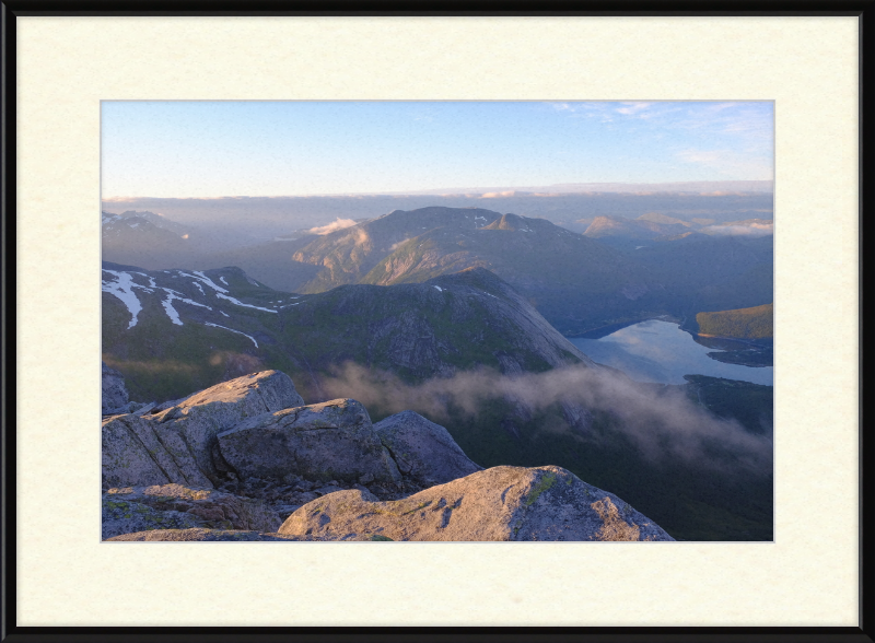 Mørsvikbotn Seen from Blåfjell - Great Pictures Framed