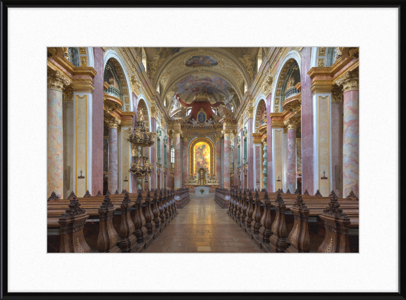 Interior View of the Jesuit Church in Vienna, Austria - Great Pictures Framed
