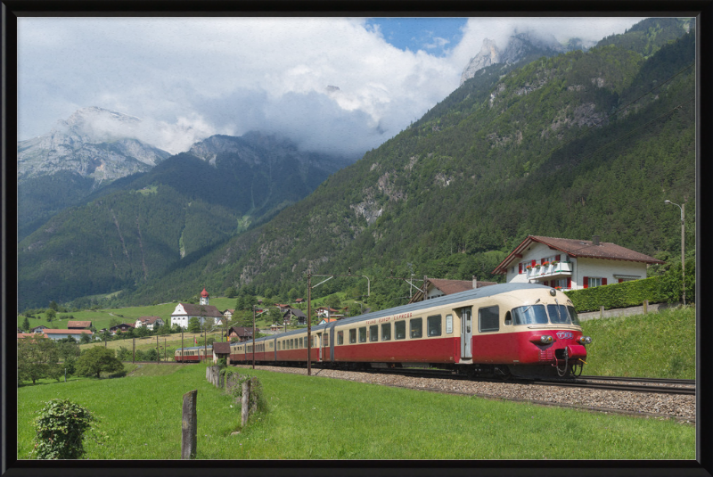 SBB RAe TEE II Silenen - Erstfeld - Great Pictures Framed